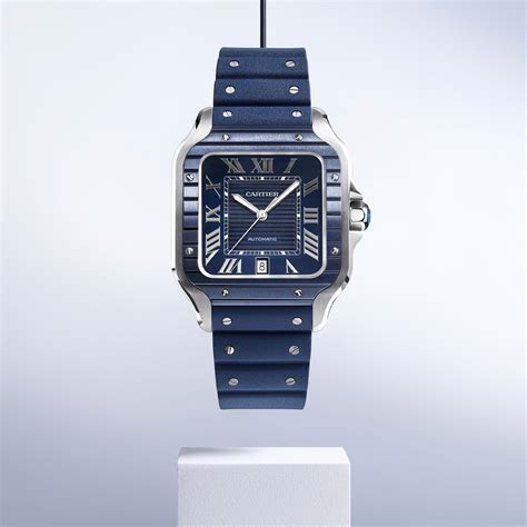 cartier santos blue